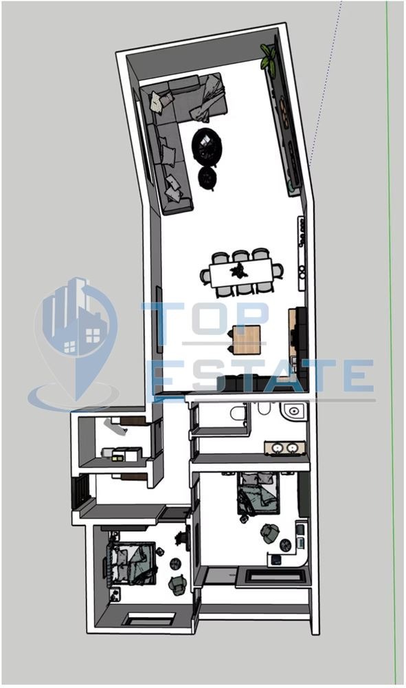 Продава 3-СТАЕН, гр. Велико Търново, Бузлуджа, снимка 2 - Апартаменти - 49722991