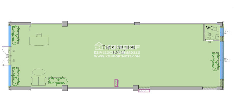 En venta  Comercio Plovdiv , Tsentar , 127 metros cuadrados | 53393157 - imagen [2]