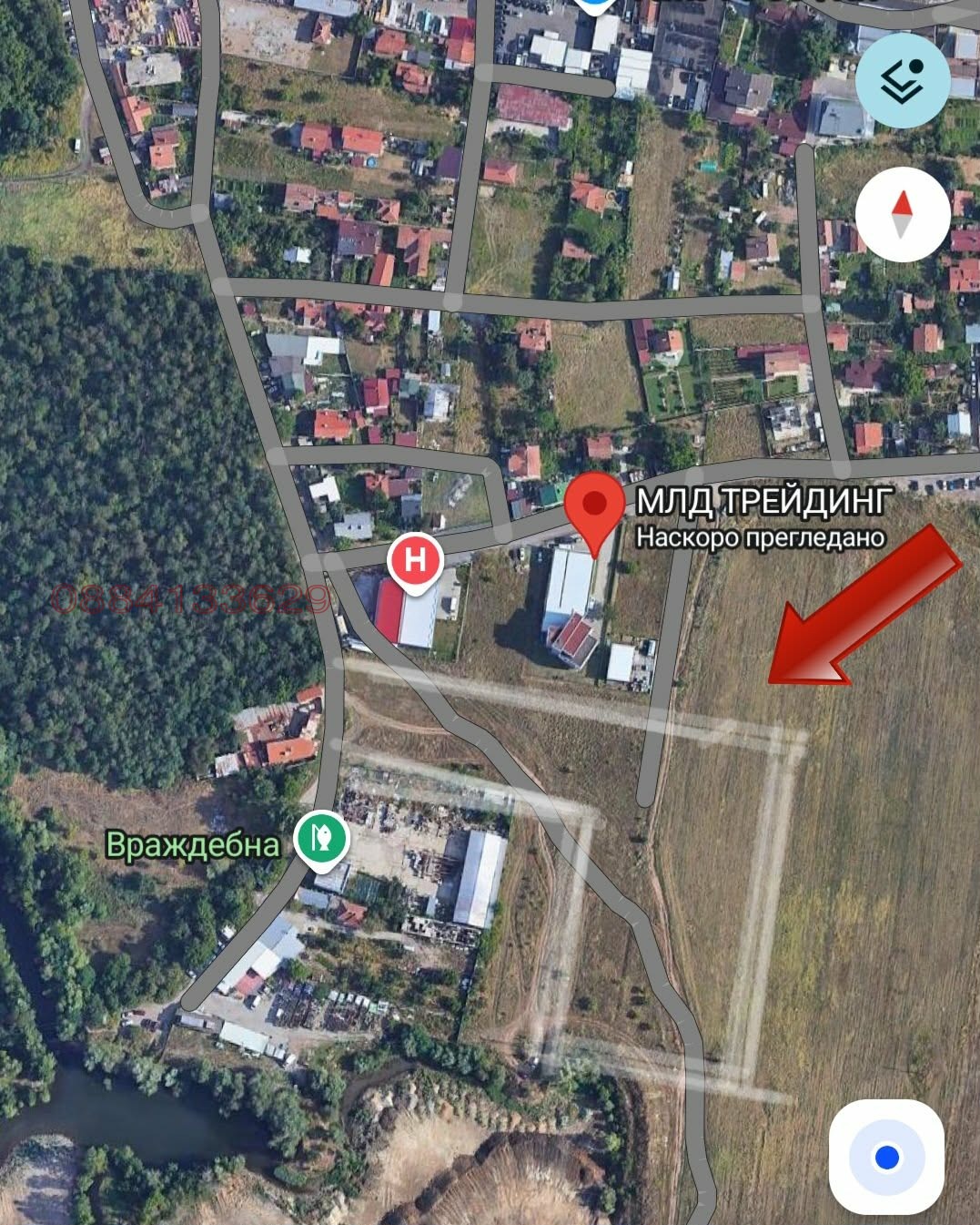 Продава ПАРЦЕЛ, гр. София, Враждебна, снимка 11 - Парцели - 54049710