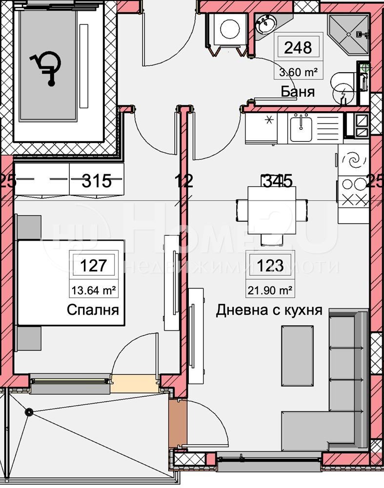 Na sprzedaż  1 sypialnia Warna , Kajsiewa gradina , 64 mkw | 91624668 - obraz [4]