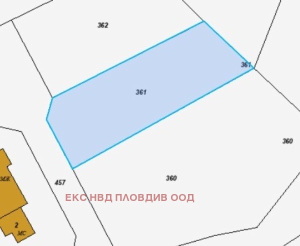 Продава ПАРЦЕЛ, с. Храбрино, област Пловдив