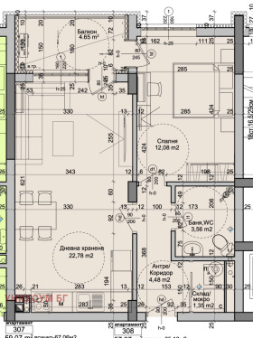 1 chambre Izgrev, Bourgas 2