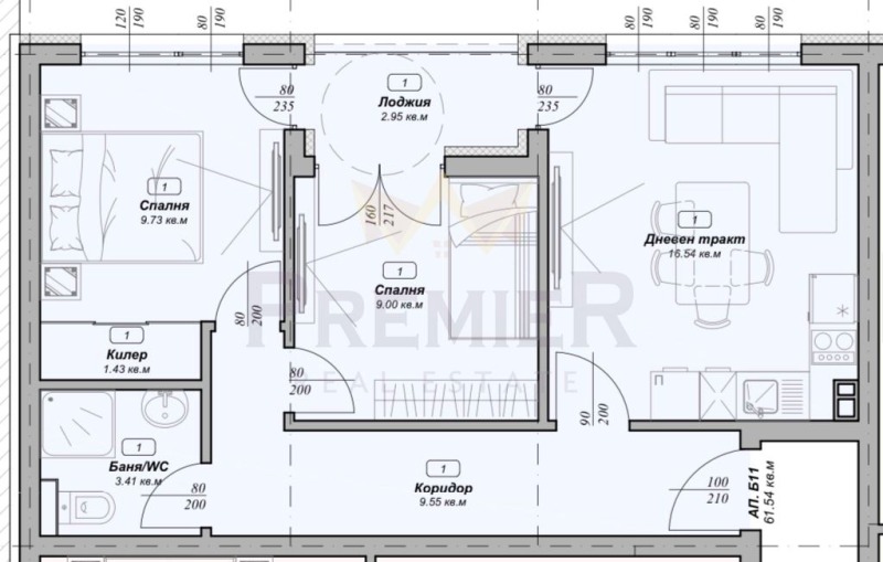 In vendita  2 camere da letto Varna , Vazragdane 3 , 62 mq | 32523852 - Immagine [3]