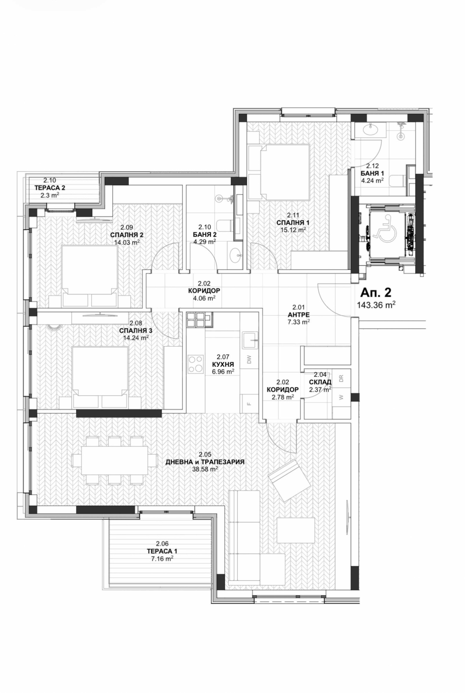 Продава МНОГОСТАЕН, гр. София, Лозенец, снимка 3 - Апартаменти - 55617157