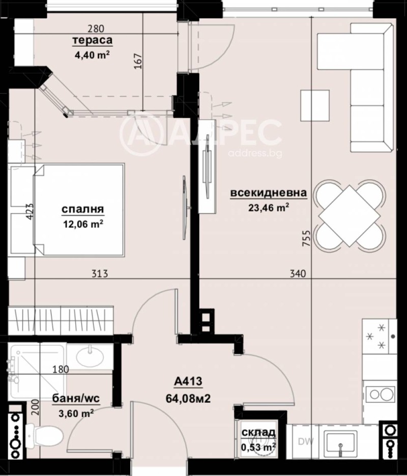 Продава 2-СТАЕН, гр. Бургас, област Бургас, снимка 4 - Апартаменти - 53161144
