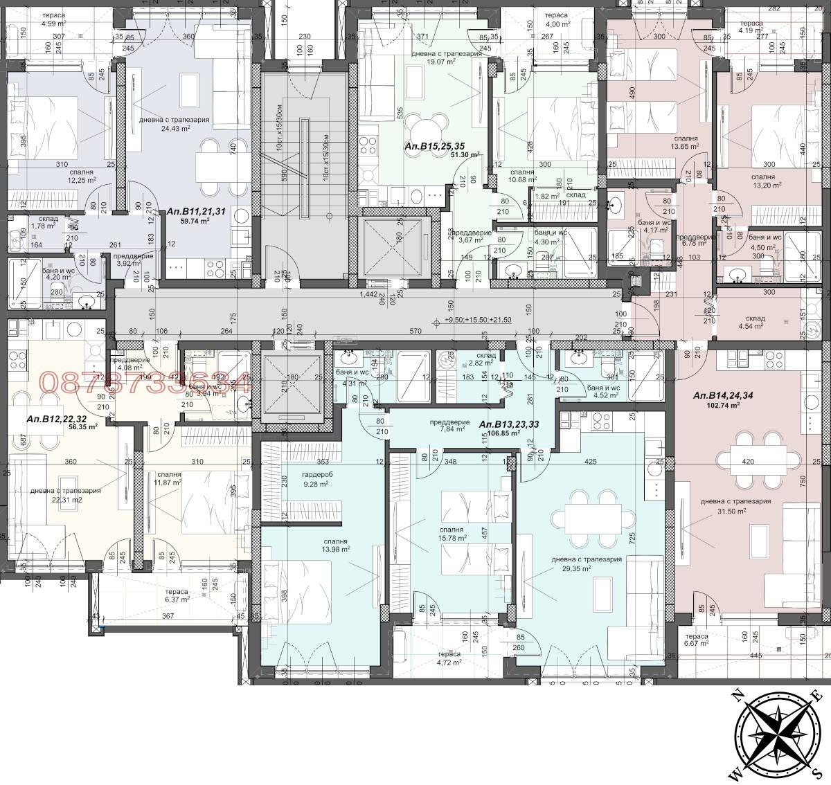 Продава 3-СТАЕН, гр. Пловдив, Тракия, снимка 3 - Апартаменти - 54083289