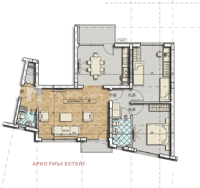 Satılık  2 yatak odası Sofia , Strelbişe , 123 metrekare | 43407352 - görüntü [2]