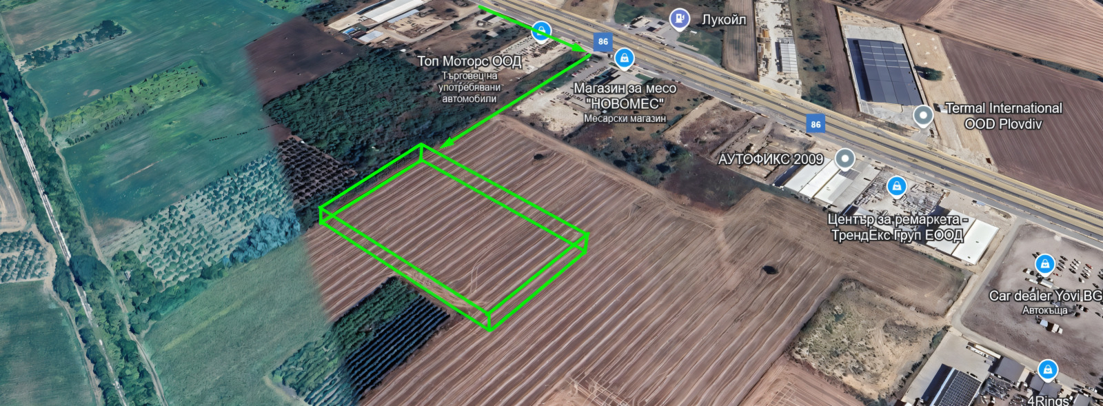 Продава ПАРЦЕЛ, гр. Пловдив, Асеновградско шосе, снимка 2 - Парцели - 49485357