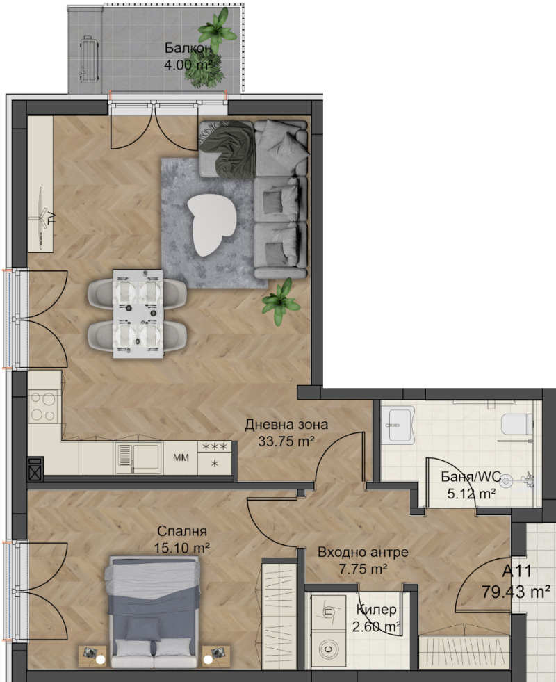 Продава  2-стаен град Пловдив , Христо Смирненски , 97 кв.м | 35955279