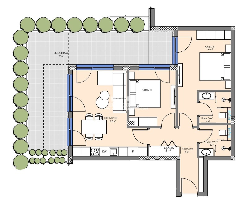 Продава  3-стаен град Пловдив , Кършияка , 122 кв.м | 20122599 - изображение [4]