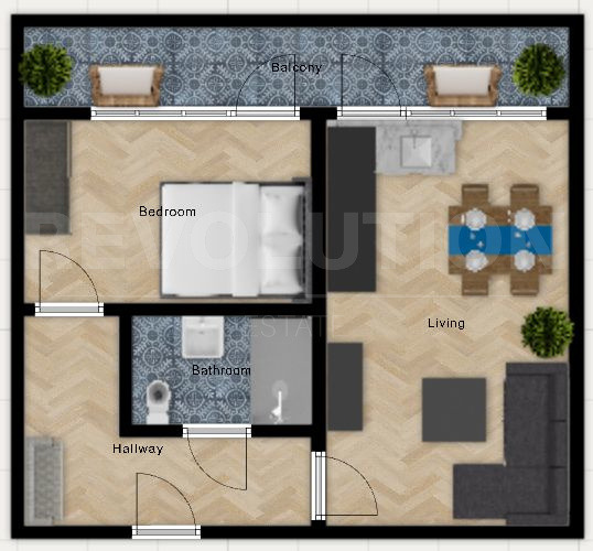 Продава 1-СТАЕН, гр. Елин Пелин, област София област