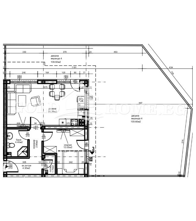 Na sprzedaż  1 sypialnia Plowdiw , Ostromila , 92 mkw | 80178468 - obraz [11]