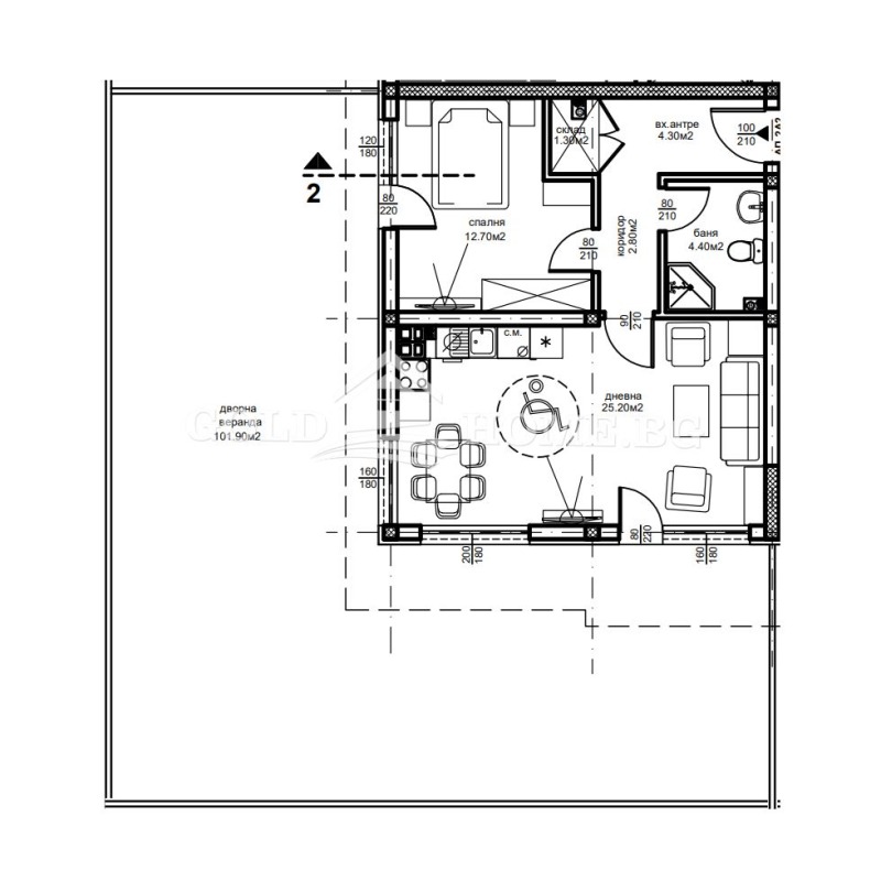 De vânzare  1 dormitor Plovdiv , Ostromila , 92 mp | 80178468 - imagine [10]