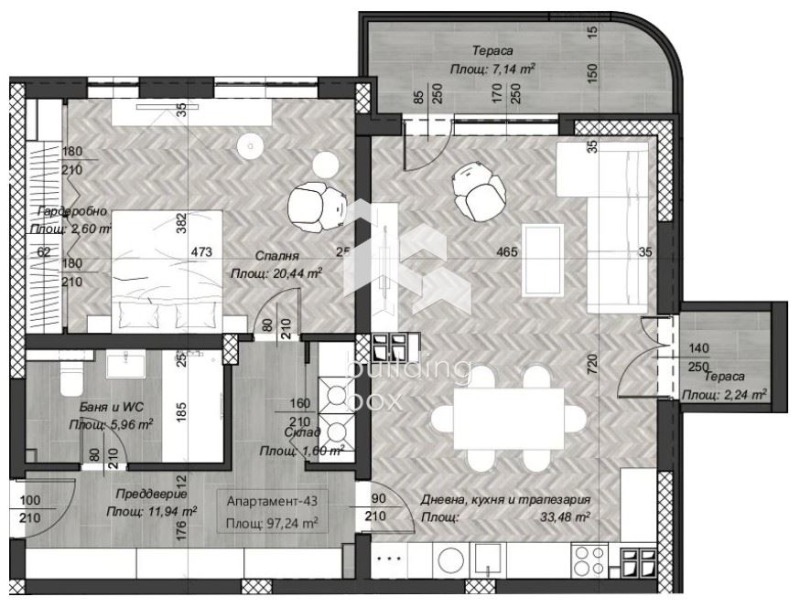 Myytävänä  1 makuuhuone Sofia , Tsentar , 115 neliömetriä | 44594336 - kuva [4]