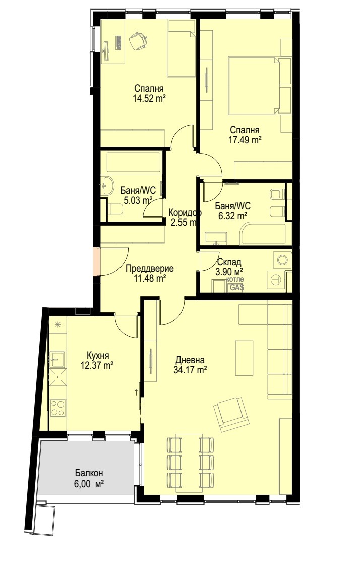 Продава 3-СТАЕН, гр. София, Бояна, снимка 15 - Aпартаменти - 48421462