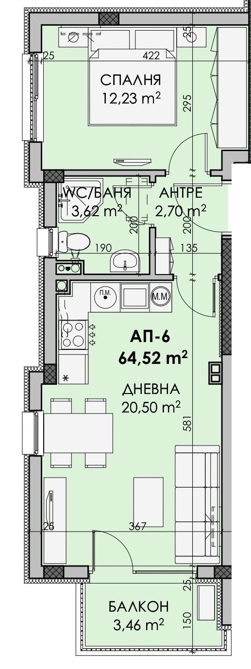 Til salg  1 soveværelse Burgas , Sarafovo , 64 kvm | 92670972 - billede [3]