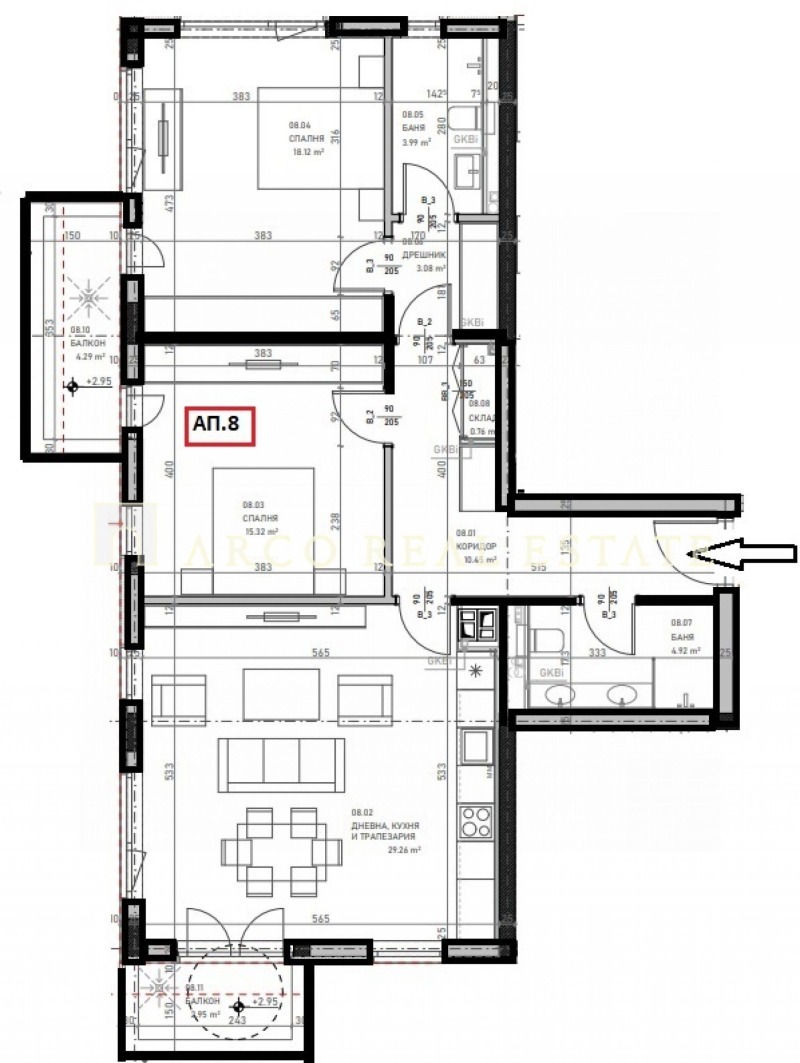 Продава 3-СТАЕН, гр. София, Банишора, снимка 2 - Aпартаменти - 48750879