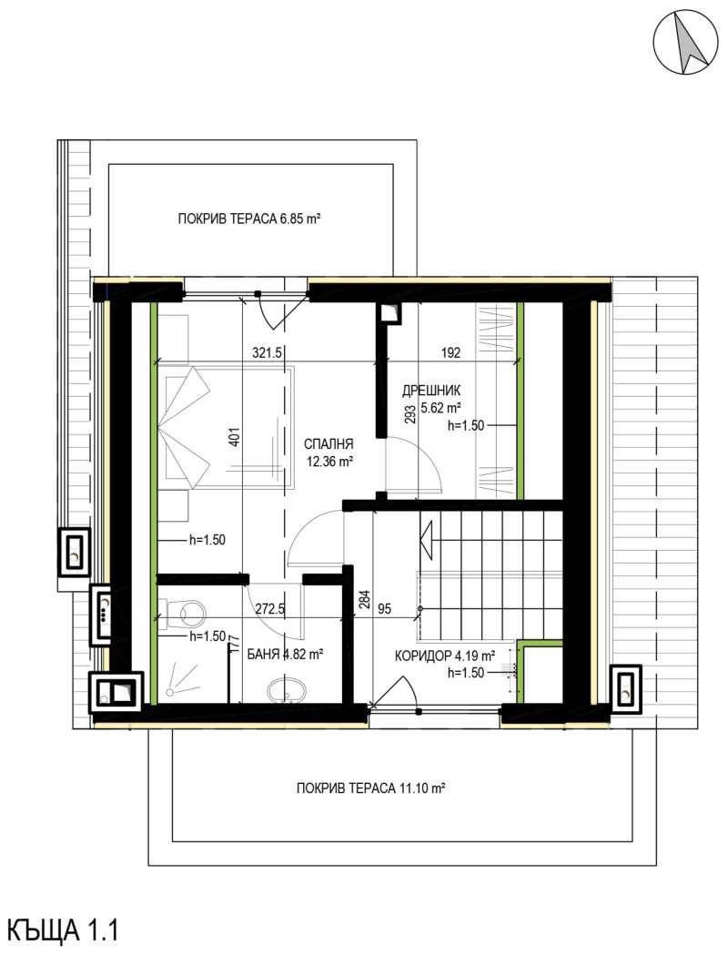 Продава КЪЩА, гр. София, в.з.Бункера, снимка 11 - Къщи - 47350761