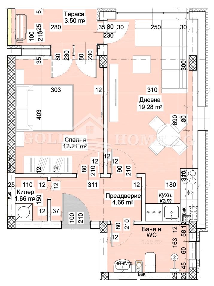 Продава 2-СТАЕН, гр. Пловдив, Христо Смирненски, снимка 2 - Апартаменти - 55898406