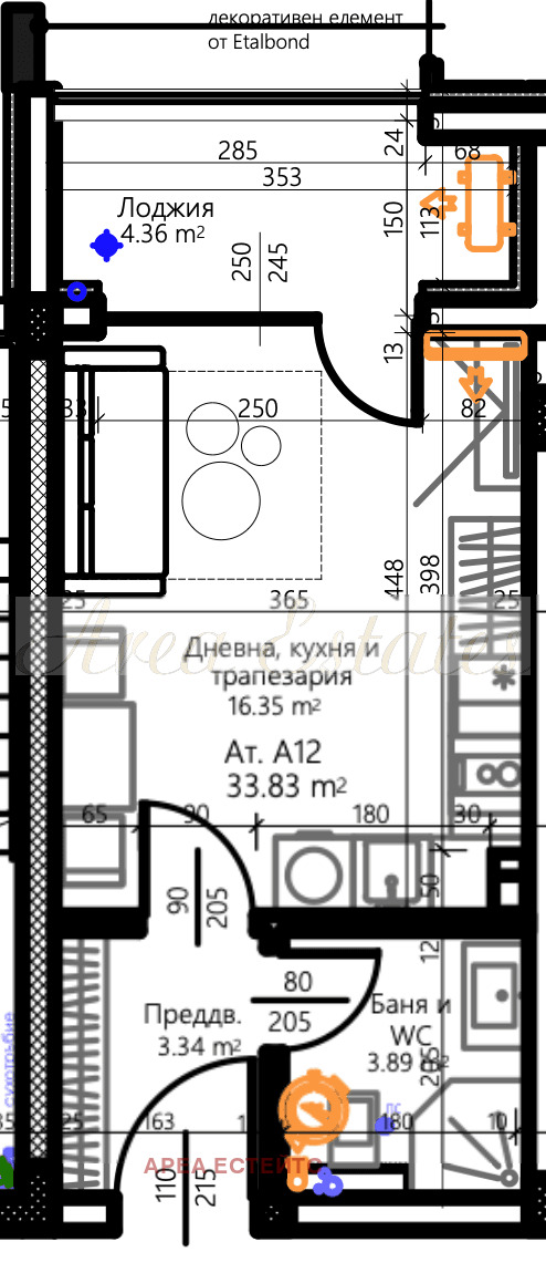 In vendita  Studio Burgas , Sarafovo , 43 mq | 68776298