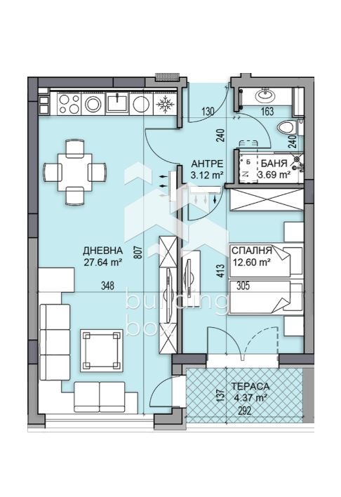 Продава 2-СТАЕН, гр. Пловдив, Гагарин, снимка 2 - Апартаменти - 53410768