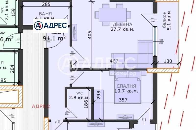 Продава 3-СТАЕН, гр. Варна, Възраждане 3, снимка 2 - Апартаменти - 53172870