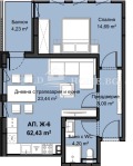 Продава  2-стаен град Пловдив , Христо Смирненски , 73 кв.м | 26102442 - изображение [12]