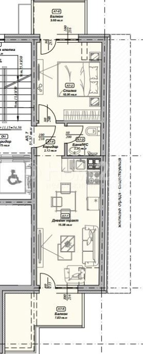 Продава 2-СТАЕН, гр. Варна, Зимно кино Тракия, снимка 2 - Aпартаменти - 48290209