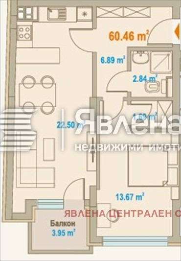 Продава 2-СТАЕН, гр. София, Зона Б-5, снимка 2 - Апартаменти - 53687380