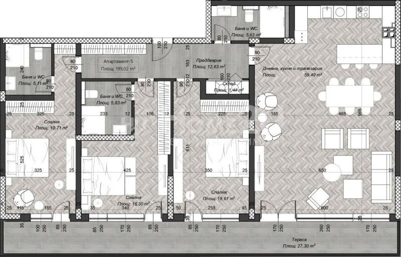 Продава 4-СТАЕН, гр. София, Център