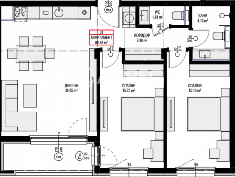 Продава 3-СТАЕН, гр. София, Овча купел 2, снимка 3 - Апартаменти - 52391896