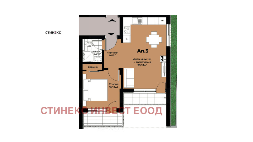 Продава 2-СТАЕН, гр. Варна, Победа, снимка 3 - Апартаменти - 53930807