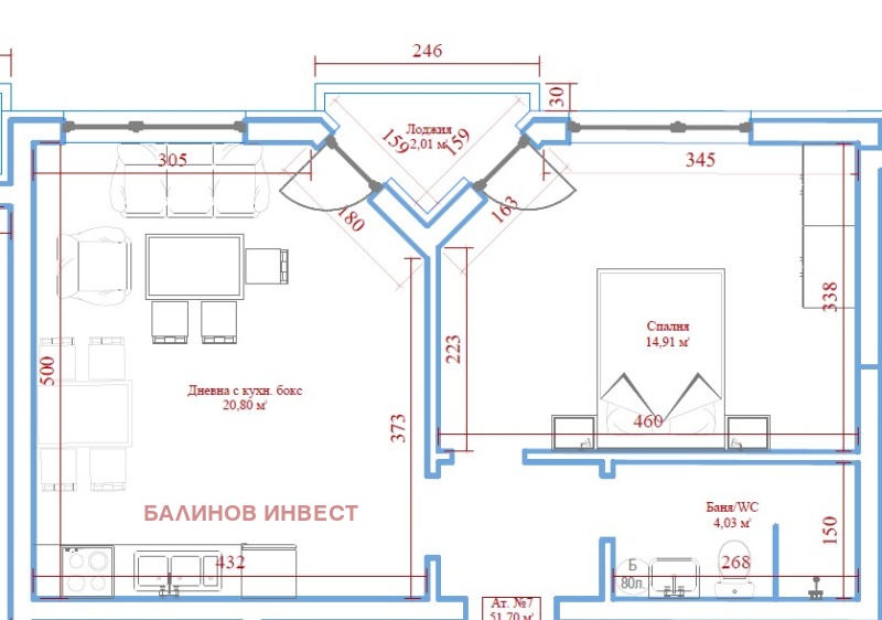 Продава 2-СТАЕН, гр. Варна, Централна поща, снимка 4 - Апартаменти - 53096606