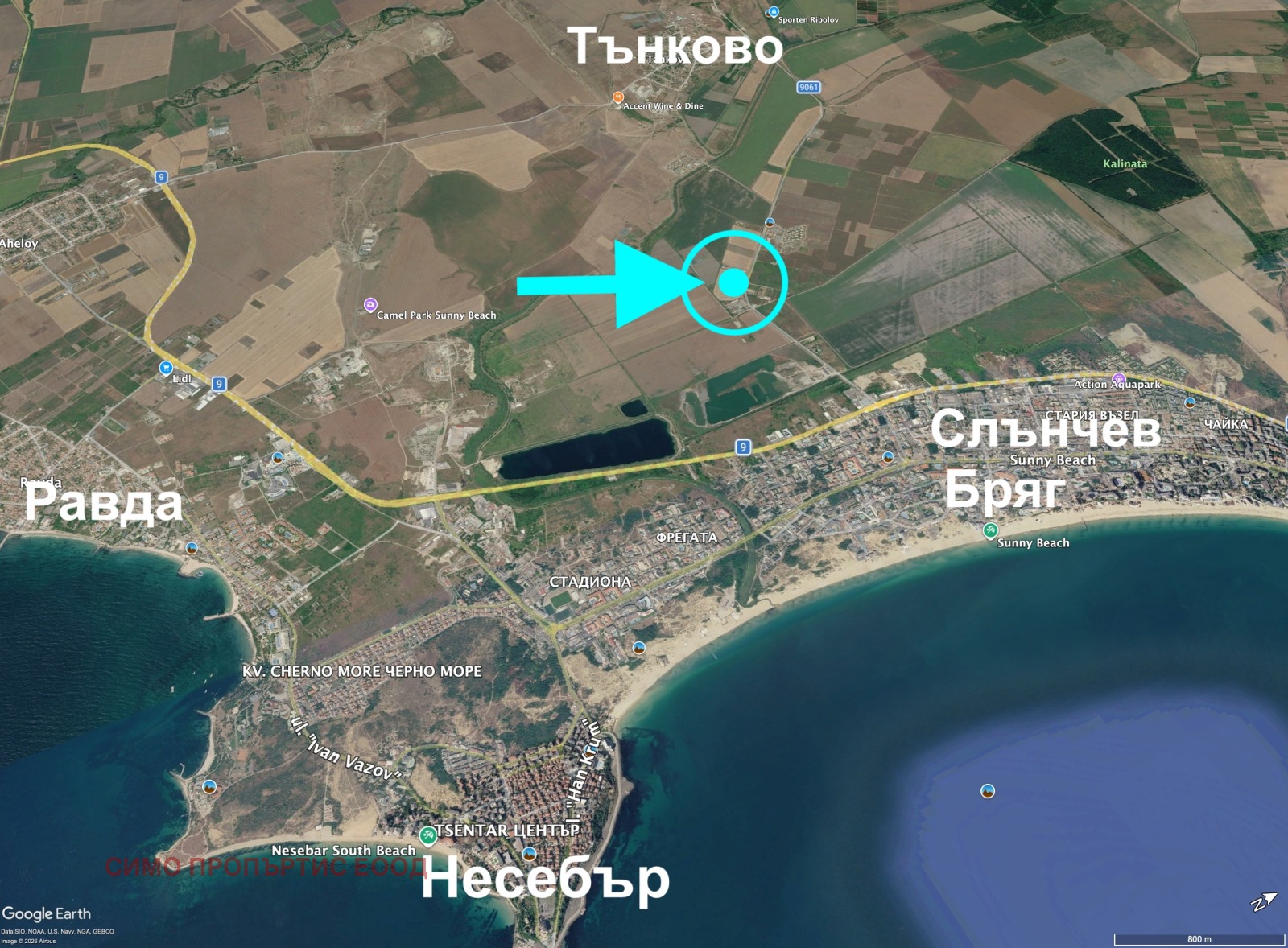 Продава ПАРЦЕЛ, к.к. Слънчев бряг, област Бургас, снимка 7 - Парцели - 55930220