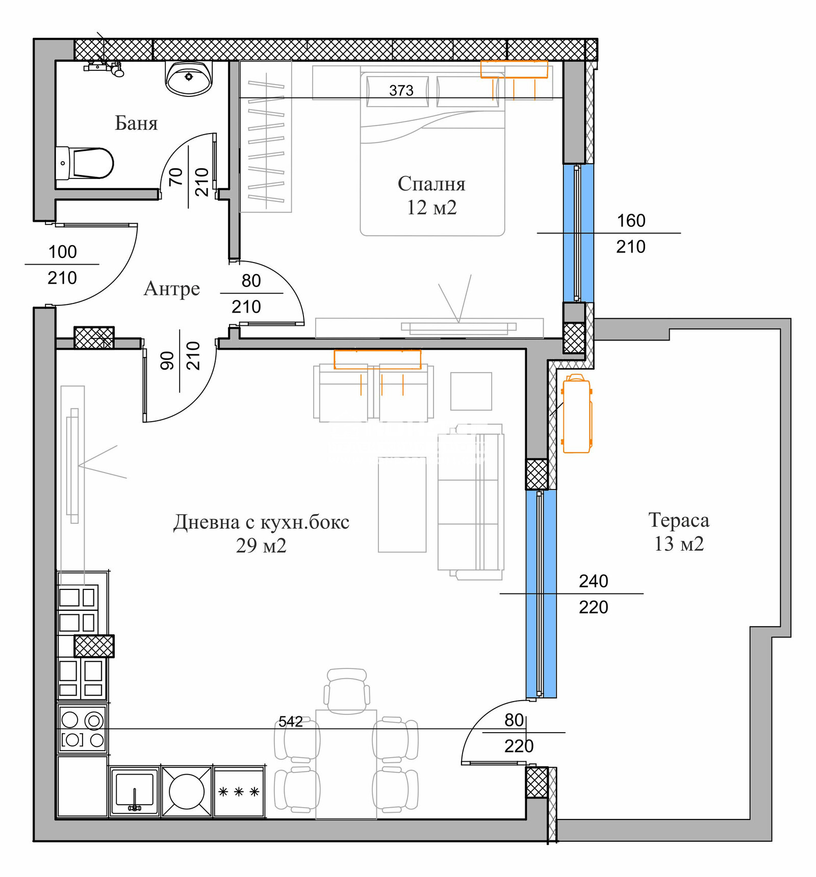 Продава 2-СТАЕН, гр. Пловдив, Кючук Париж, снимка 3 - Апартаменти - 52571625