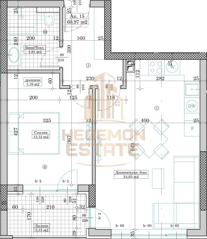 Продава 2-СТАЕН, гр. Варна, Кайсиева градина