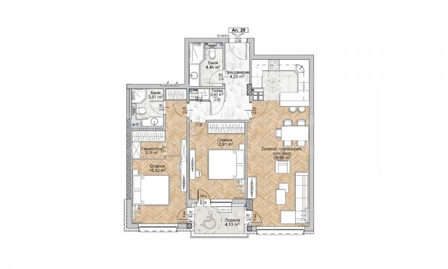 Продава 3-СТАЕН, гр. София, Люлин 8, снимка 2 - Апартаменти - 52353281