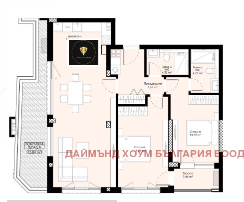 Продава 3-СТАЕН, гр. Пловдив, Христо Смирненски, снимка 2 - Aпартаменти - 47404817