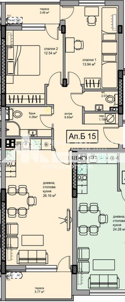 Продава 3-СТАЕН, гр. Пловдив, Кючук Париж, снимка 2 - Апартаменти - 53201196