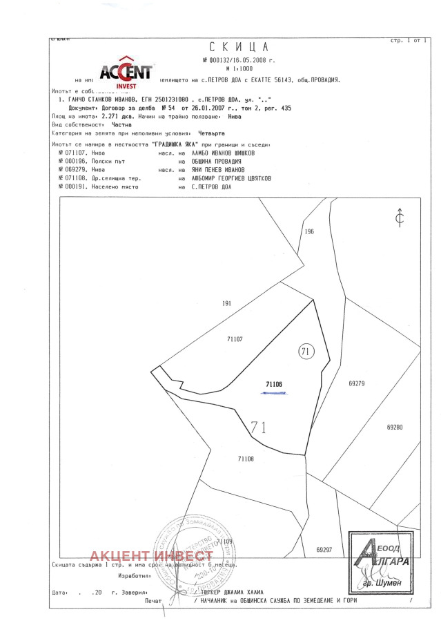 Na prodej  Přistát oblast Varna , Petrov dol , 2 dka | 88098644