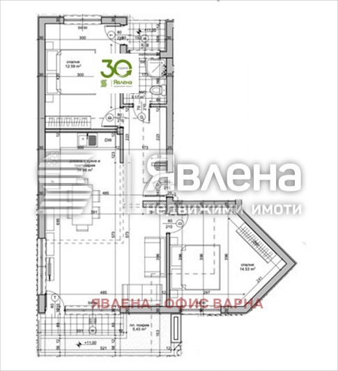Na prodej  2 ložnice Varna , Vinica , 97 m2 | 49858432