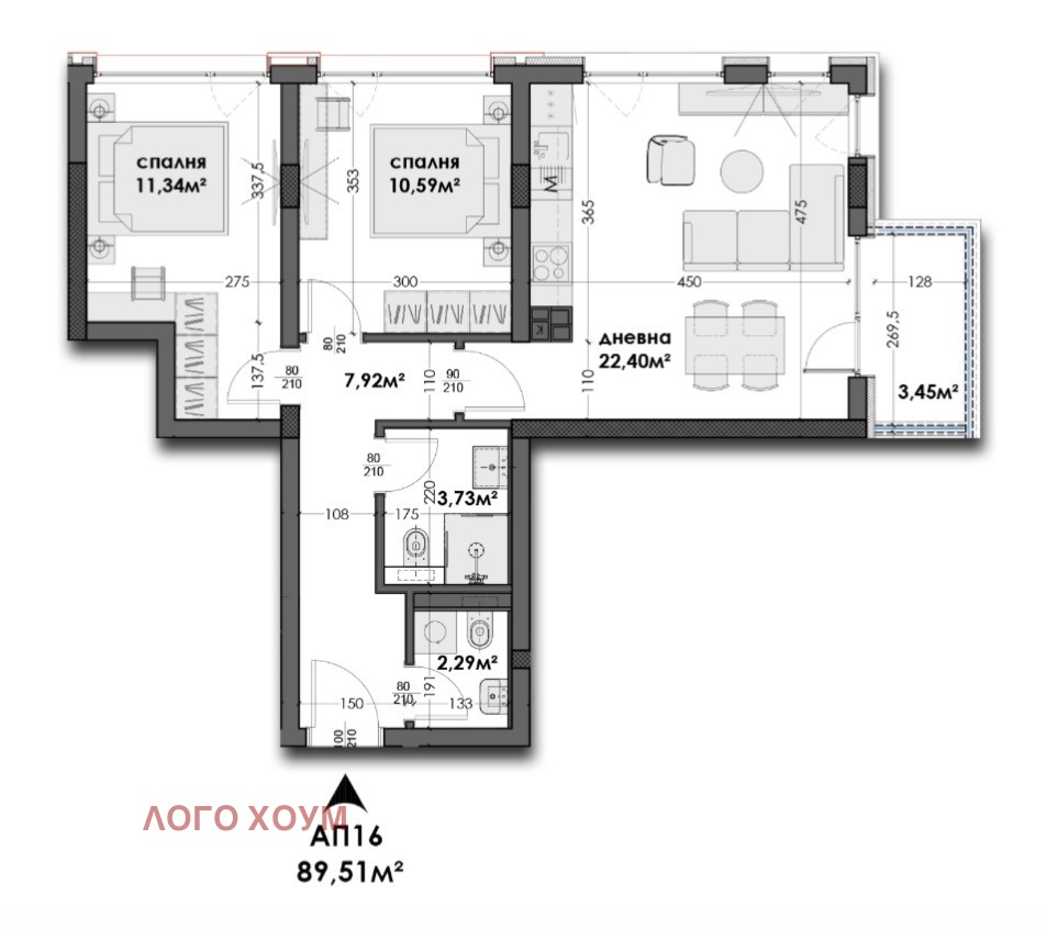 Продава 3-СТАЕН, гр. Варна, Левски 1, снимка 2 - Апартаменти - 56213017
