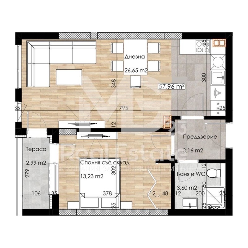 Till salu  1 sovrum Plovdiv , Ostromila , 68 kvm | 42276153 - bild [10]