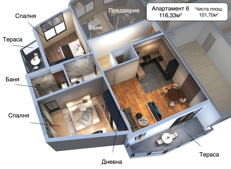 Продава 2-СТАЕН, гр. София, Манастирски ливади