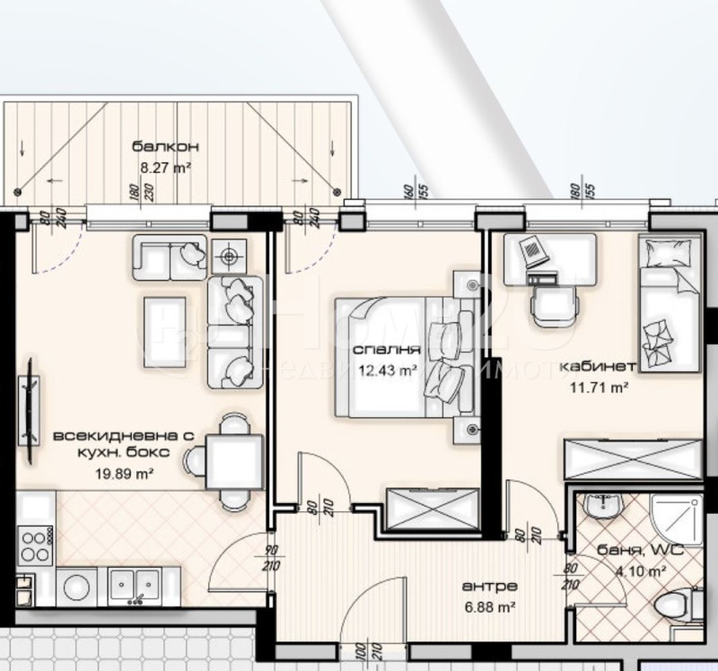 In vendita  2 camere da letto Varna , Kajsieva gradina , 92 mq | 85124577 - Immagine [3]