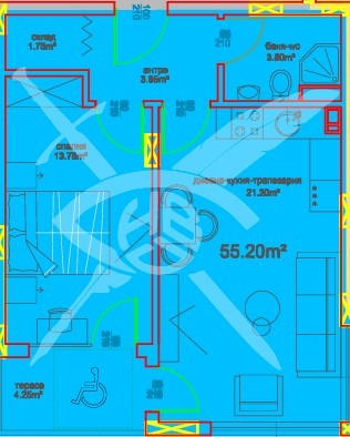 Продава 2-СТАЕН, гр. Бургас, област Бургас, снимка 1 - Aпартаменти - 49456951