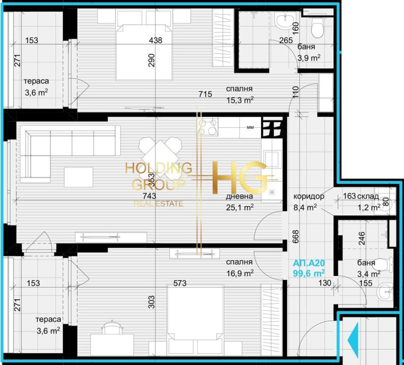Продается  2 спальни Варна , Аспарухово , 116 кв.м | 76858716 - изображение [3]