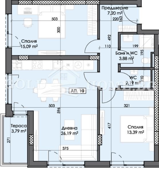 Продава 3-СТАЕН, гр. Пловдив, Тракия, снимка 5 - Апартаменти - 52334624