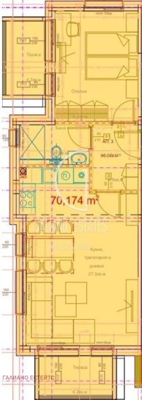 Продава 2-СТАЕН, гр. София, гр. Банкя, снимка 4 - Апартаменти - 54750174