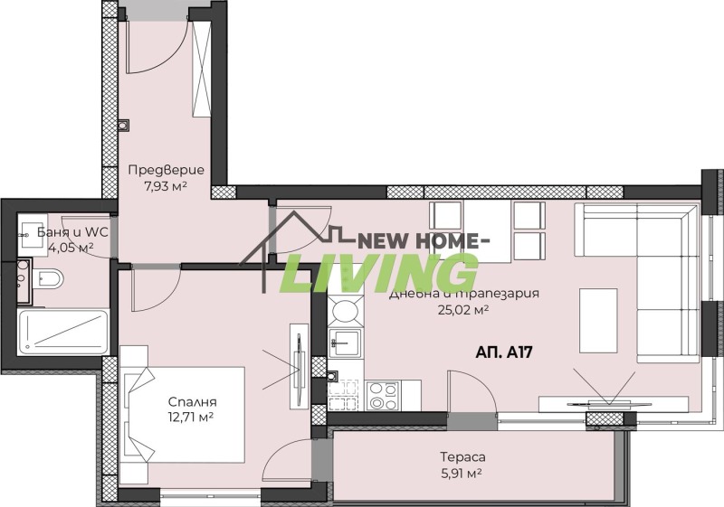 Продава 2-СТАЕН, гр. Пловдив, Христо Смирненски, снимка 2 - Апартаменти - 53272260